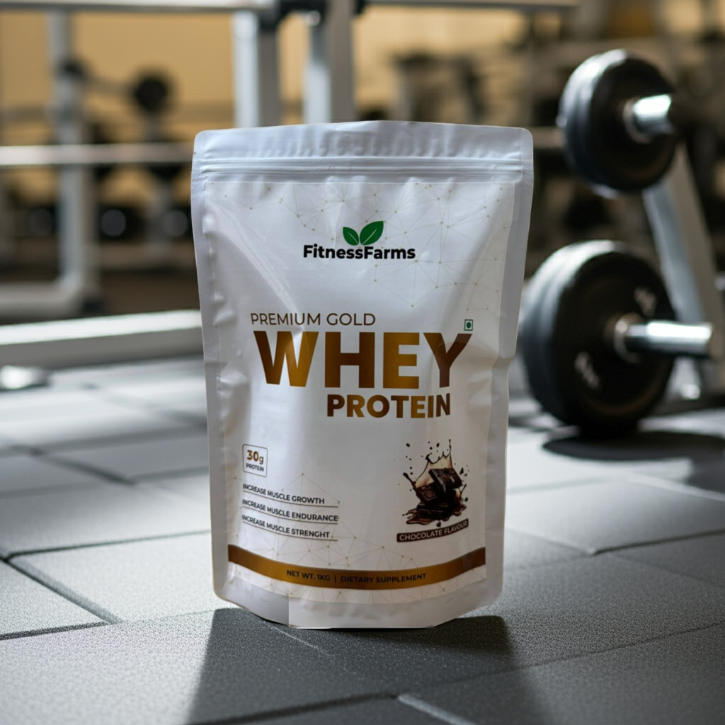 FitnessFarms Gold Whey Protein (2) Whey Protein for Muscle Gain